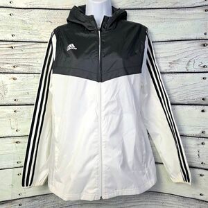 Adidas Tiro Women’s Windbreaker Jacket White/Black M NWT